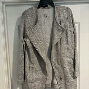 Banana Republic Elegant Gray Herringbone Jacket